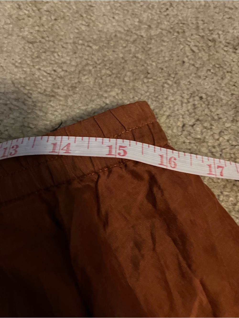 Coldwater Creek Rust Orange Maxi Skirt with Gold Accent Hem - Picture 4 of 6
